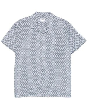 Obey Patterned Short-Sleeve Shirt - Blue