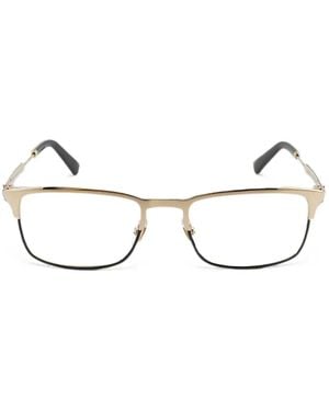 Gucci Rectangle-Frame Glasses - Natural