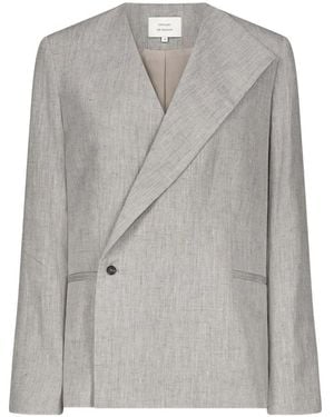 Loulou de Saison Suna Asymmetrical Blazer - Grey
