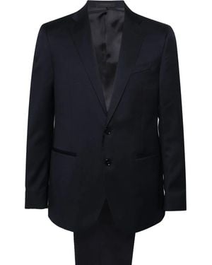 Corneliani Single-Breasted Wool Suit - Blue