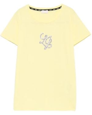Liu Jo Short-Sleeve T-Shirt - Yellow