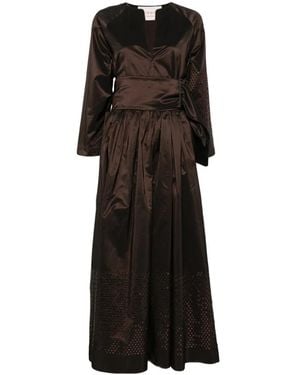 Co.Go Andromeda Sequin-Embellished Belted Maxi Dress - Black