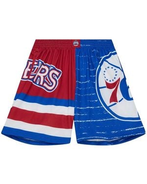 Mitchell & Ness Philadelphia 76Ers Royal Jumbotron 3.0 Shorts - Blue