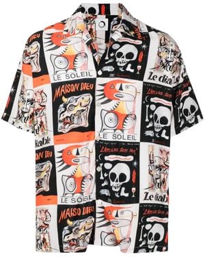 Endless Joy Camisa con motivo gráfico y manga corta - Blanco