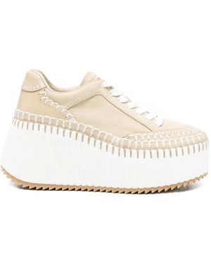 Chloé Nama Wedge Trainers - White
