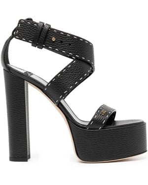 Elisabetta Franchi Sandalen Mit Logo-Verzierung 130Mm - Schwarz