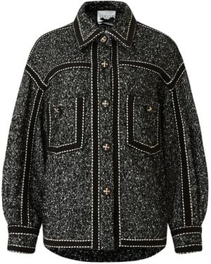 Edward Achour Paris Giacca Con Bordo A Contrasto - Nero