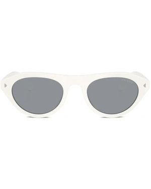 Prada Geometric-Frame Sunglasses - White