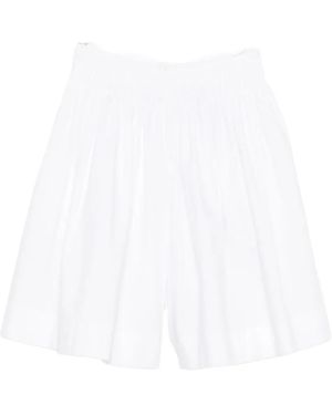 JOSEPH Aissa Cotton-Poplin Shorts - White