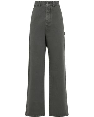 Miu Miu Wide-Leg Pants - Gray
