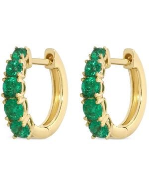 Anita Ko Graduated Emerald Huggies Earrings - Blue