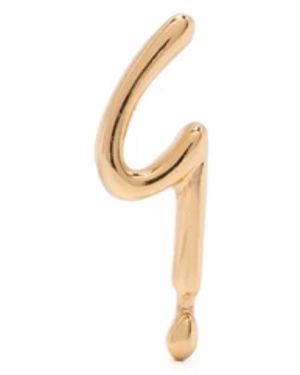 agnès b. Logo Earring - Metallic