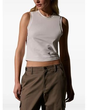 James Perse Cropped Tank Top - Brown