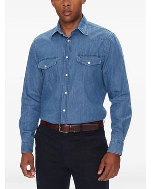 Tommy Hilfiger Western-Yoke Denim Shirt - Blue
