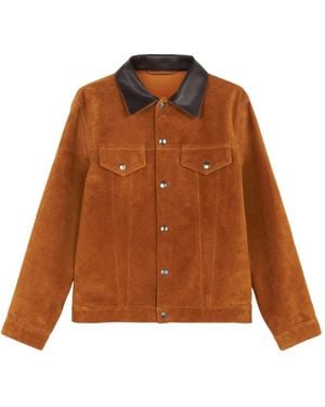 Fortela Type3 Pocket Leather Jacket - Brown