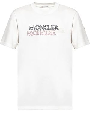 Moncler ロゴ Tシャツ - ホワイト