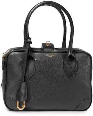 Golden Goose Vita Leather Tote Bag - Black