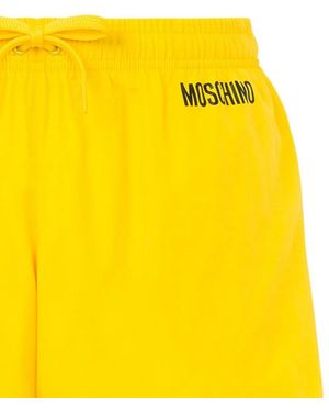 Moschino ロゴ トランクス水着 - イエロー