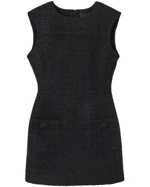 Marc Jacobs Sculptural Tweed Dress - Black