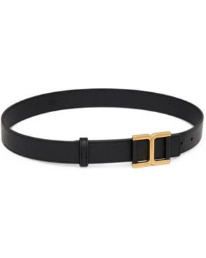 Chloé Marcie Grained Leather Belt - Black