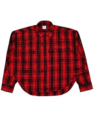Vetements Checked shirt - Rojo