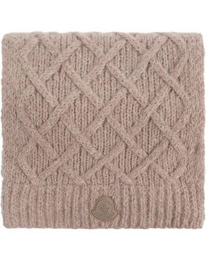 Moncler Alpaca Wool-Blend Scarf - Brown