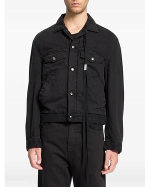 Ann Demeulemeester Chaqueta Vaquera De Manga Larga - Negro