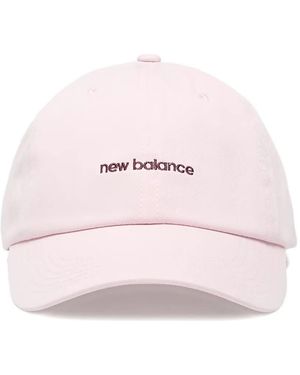 New Balance Six-Panel Linear Logo Cap - Pink