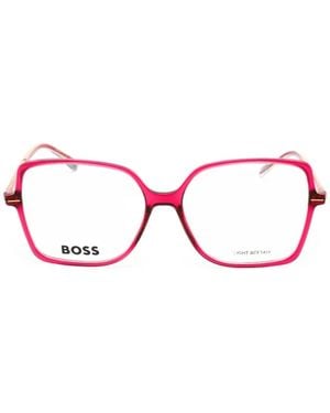 BOSS 1587 Square-Frame Glasses - Pink