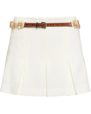 Cinq À Sept Sunflare Aanya Skort Minirock - Weiß