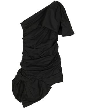 Pushbutton Vestido corto con hombro descubierto - Negro
