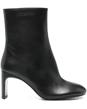 Patrizia Pepe 80Mm Leather Boots - Black