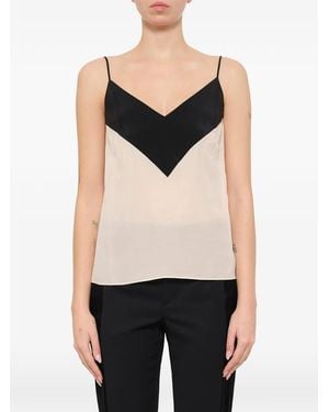 Lanvin Caraco À Empiècements En Chevrons - Noir