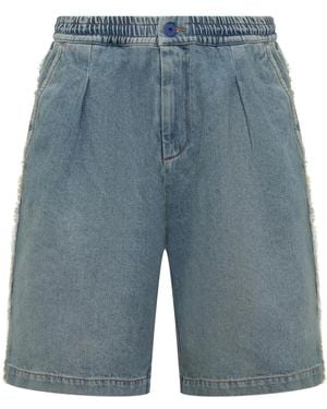 Marcelo Burlon Stone Shorts - Blue
