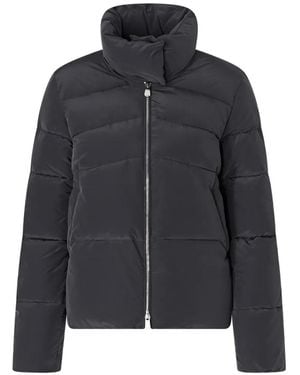 Pinko Plumífero Con Cuello Alto - Negro
