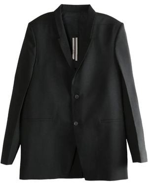 Rick Owens Three-button Back-strap Jacket - ブラック