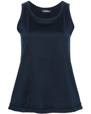 Max Mara Racer Cotton Top - Blue