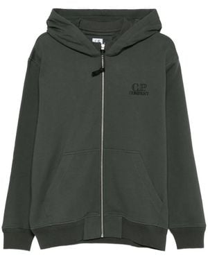 C.P. Company Hoodie À Fermeture Zippée - Vert
