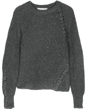 Genny Sequinned Jumper - Grey