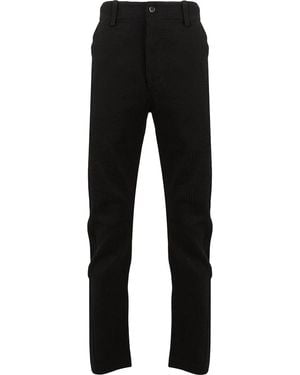 Uma Wang Felix Striped Trousers - Black