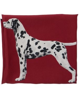Ralph Lauren Square Silk Scarf - Red