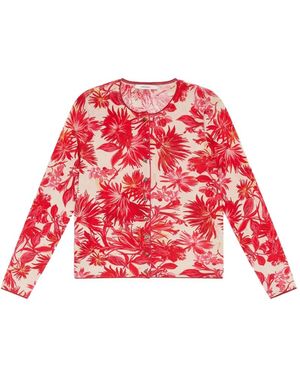 Maliparmi Cardigan Mit Print - Rot