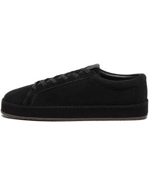 Manière De Voir Cannes Suede Midnight Trainers - Black