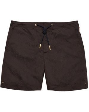 Orlebar Brown Bulldog Seersucker Swim Shorts - Black