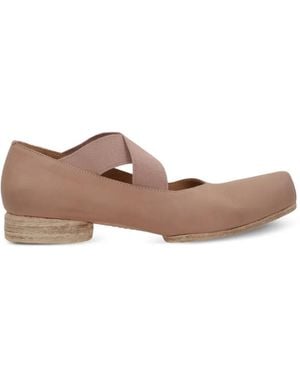 Uma Wang Square-Toe Loafers - Brown