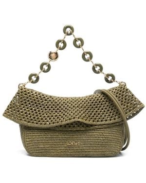 Loewe ラフィア ショルダーバッグ - メタリック