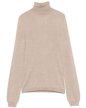 Maison Margiela Long-Sleeve Roll-Neck Jumper - Natural