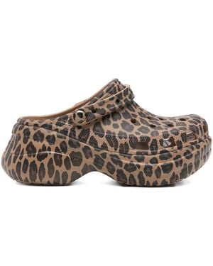 Crocs™ Base Klompen Met Dierenprint En Plateauzool - Bruin