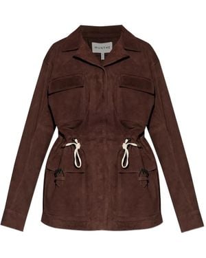 Munthe Drawstring Utility Jacket - Brown