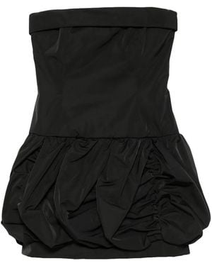 Viktor & Rolf Abito Corto Pumpkin Bubble Senza Spalline - Nero